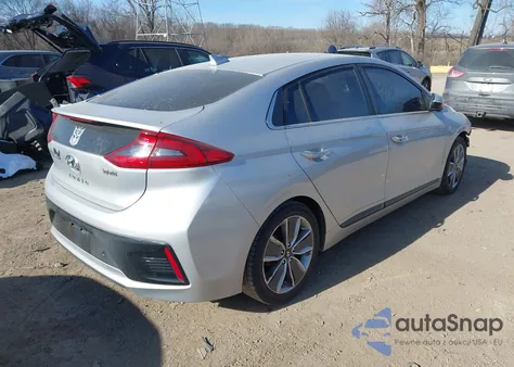 2019 Hyundai Ioniq Hybrid Limited из США, поврежденный, VIN KMHC05LC2KU110488